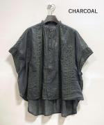 コットンガーゼクロスステッチ刺繍 ブラウス