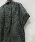 コットンガーゼクロスステッチ刺繍 ブラウス