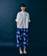 塩縮ドット ブラウス