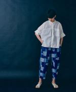 塩縮ドット ブラウス