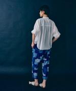 塩縮ドット ブラウス