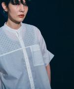 塩縮ドット ブラウス