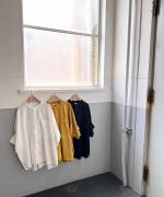 塩縮ドット ブラウス