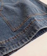 ストレートデニム　ハーフパンツ