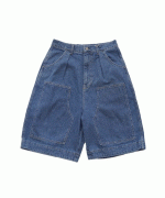 ストレートデニム　ハーフパンツ