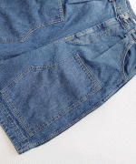 ストレートデニム　ハーフパンツ