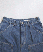 ストレートデニム　ハーフパンツ