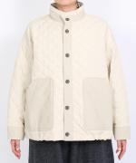 パターンキルト　ブルゾン