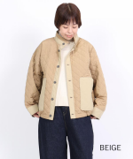 パターンキルト　ブルゾン