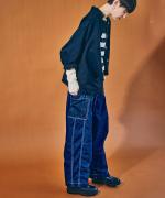 ネップデニム　パンツ