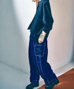 ネップデニム　パンツ