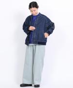 ネップデニム　ブルゾン