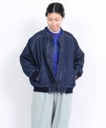 ネップデニム　ブルゾン
