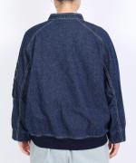 ネップデニム　ブルゾン
