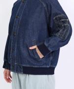 ネップデニム　ブルゾン