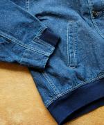 ネップデニム　ブルゾン