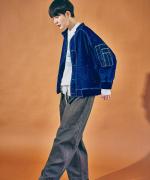 ネップデニム　ブルゾン