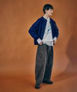 フェード加工ツイル　パンツ