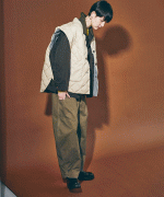 フェード加工ツイル　パンツ