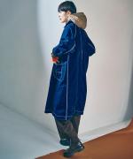 インディゴダイリップストップ　コート