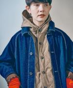 インディゴダイリップストップ　コート