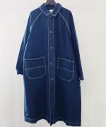 インディゴダイリップストップ　コート