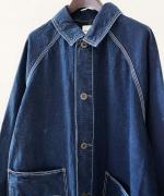 インディゴダイリップストップ　コート