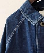 インディゴダイリップストップ　コート