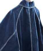 インディゴダイリップストップ　コート