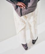 ケミカルカットワーク刺繍　パンツ