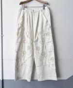 ケミカルカットワーク刺繍　パンツ