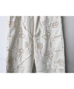 ケミカルカットワーク刺繍　パンツ