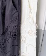 ケミカルカットワーク刺繍　パンツ