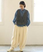 ソフトコーデュロイ　ベスト