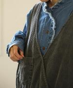 ソフトコーデュロイ　ベスト