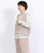 ソフトコーデュロイ　ベスト