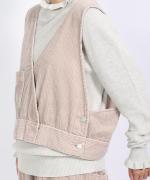 ソフトコーデュロイ　ベスト