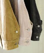 ソフトコーデュロイ　ベスト