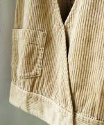 ソフトコーデュロイ　ベスト