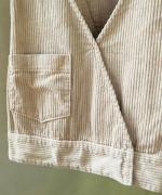 ソフトコーデュロイ　ベスト