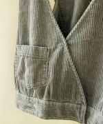 ソフトコーデュロイ　ベスト