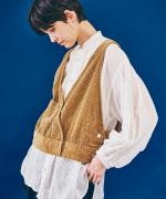 ソフトコーデュロイ　ベスト