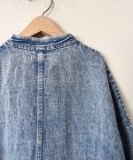 綿麻デニム　ジャケット