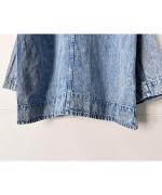 綿麻デニム　ジャケット