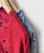 綿麻デニム　ジャケット