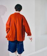 綿麻デニム　ジャケット