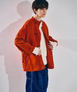 綿麻デニム　ジャケット