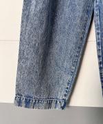 綿麻デニム　ワンタックパンツ