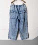 綿麻デニム　ワンタックパンツ