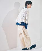 インディゴダイリップストップ　パンツ